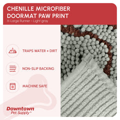 My Doggy Place mat close-up highlights soft microfiber fibers and quick-drying potential.