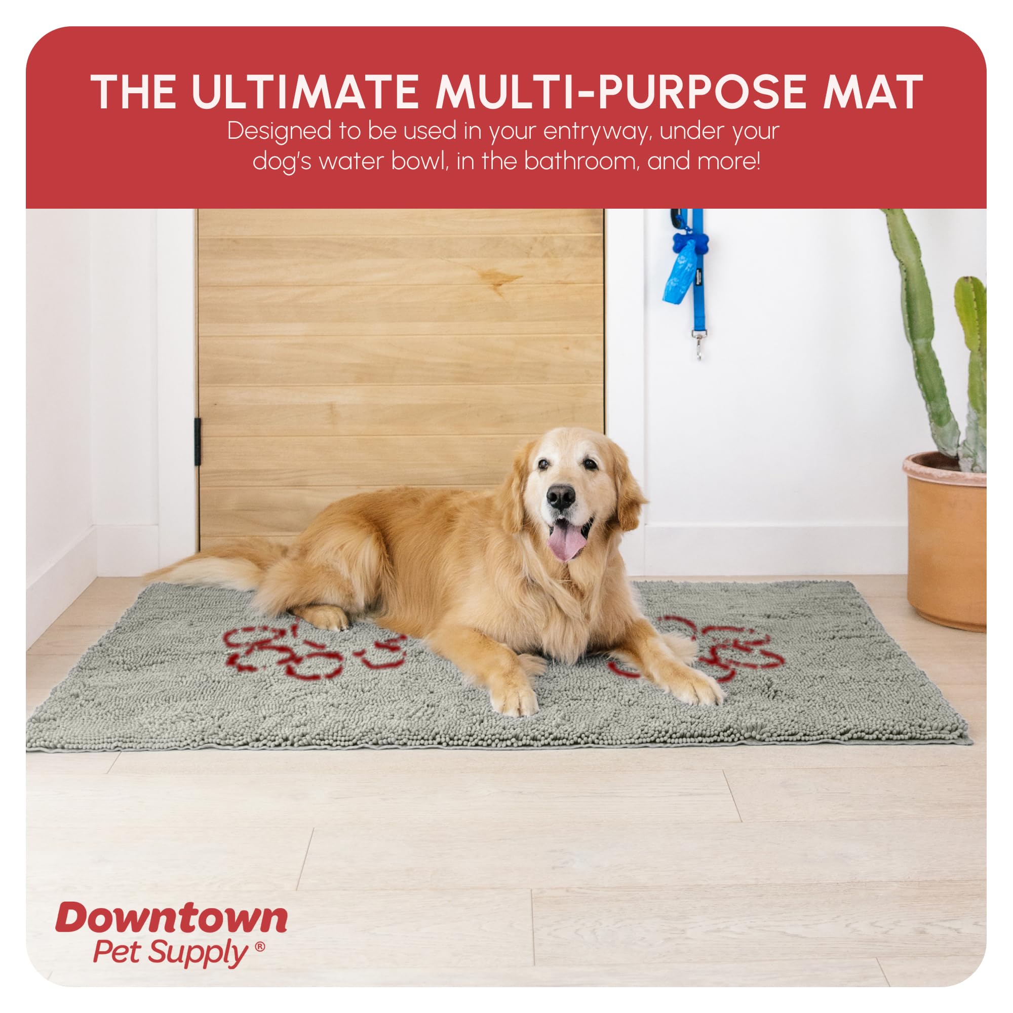 My Doggy Place washable mat in washer-safe design for quick refresh.