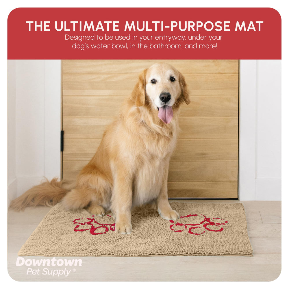 My Doggy Place machine washable mat simplifies cleaning for reuse.