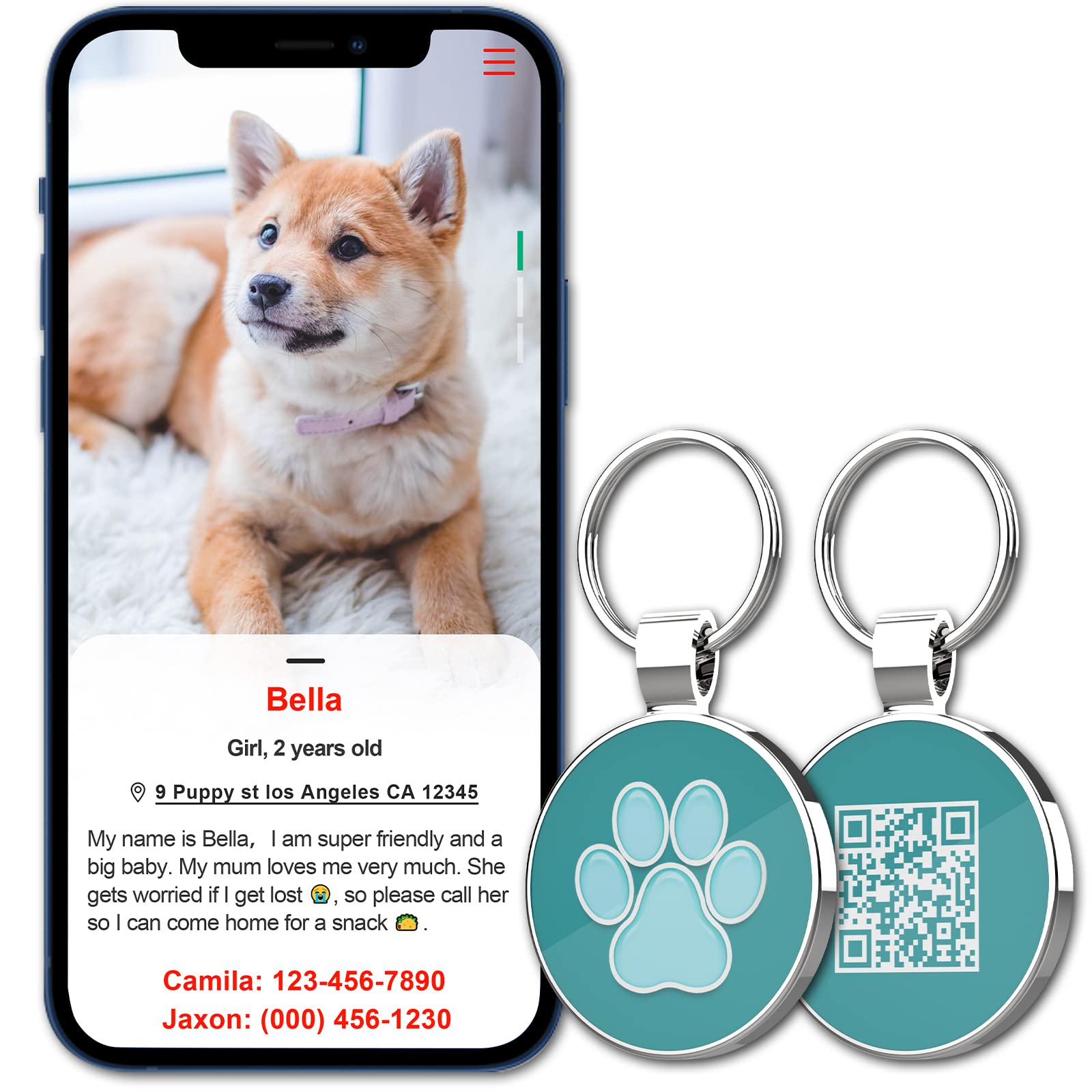 MYLUCKYTAG scan-and-email alert provides location when the code is scanned