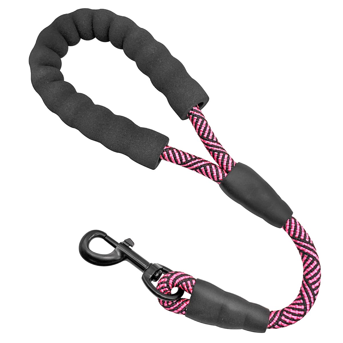 Mycicy short dog leash pink padded handle for confident training.