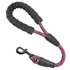 Mycicy short dog leash pink padded handle for confident training.