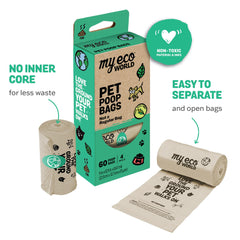 MyEcoWorld extra-strong 17-micron bags demonstrated during cleanup.