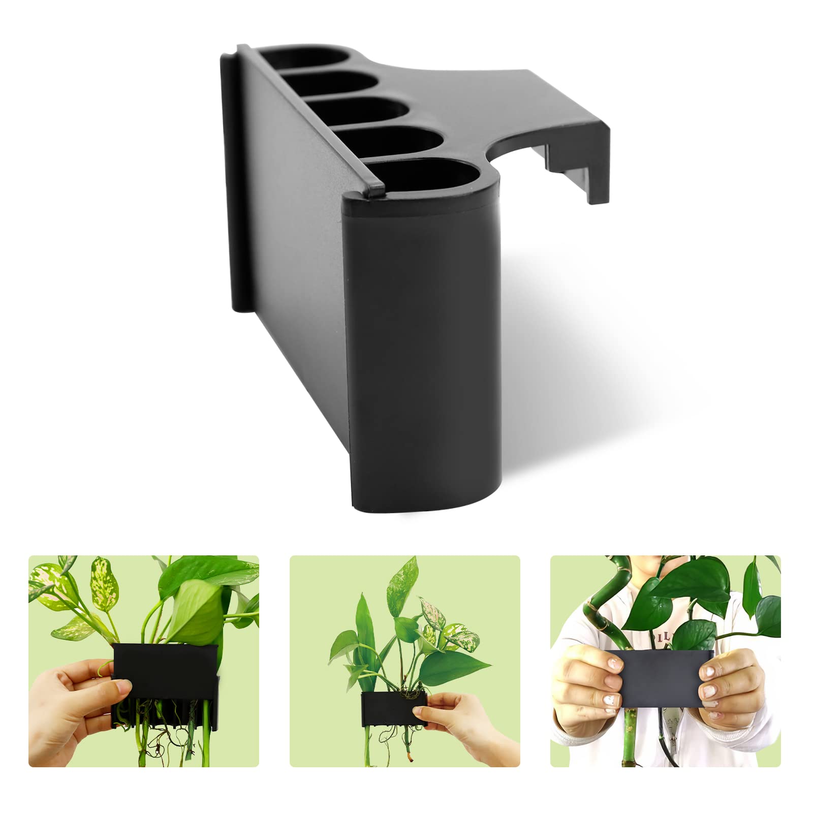 MyfatBOSS aquarium plant holder for rimmed tanks keeps plants secure in water.