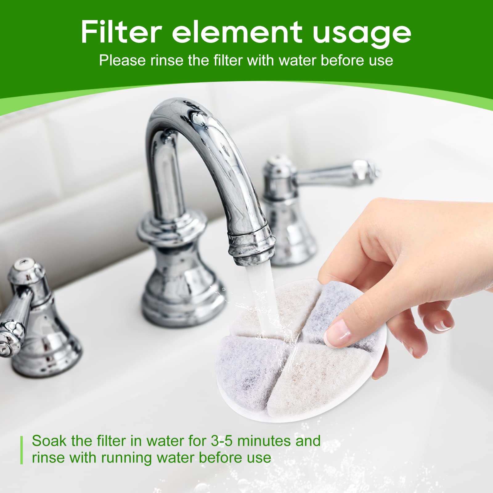 MyfatBOSS cat fountain filter 8.5cm diameter - fits standard cat fountains.