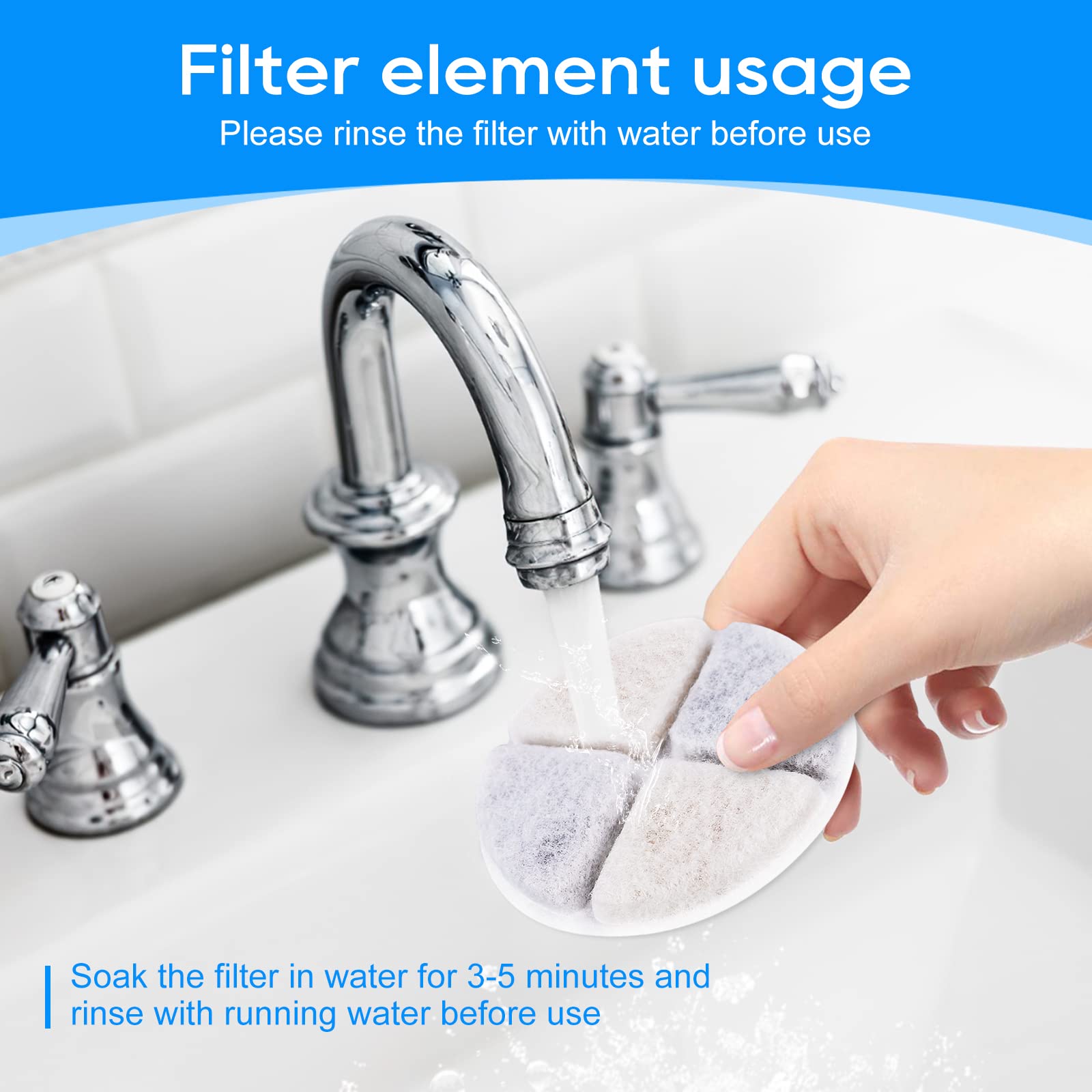 MyfatBOSS cat fountain filters remove hair and odors for fresher water.