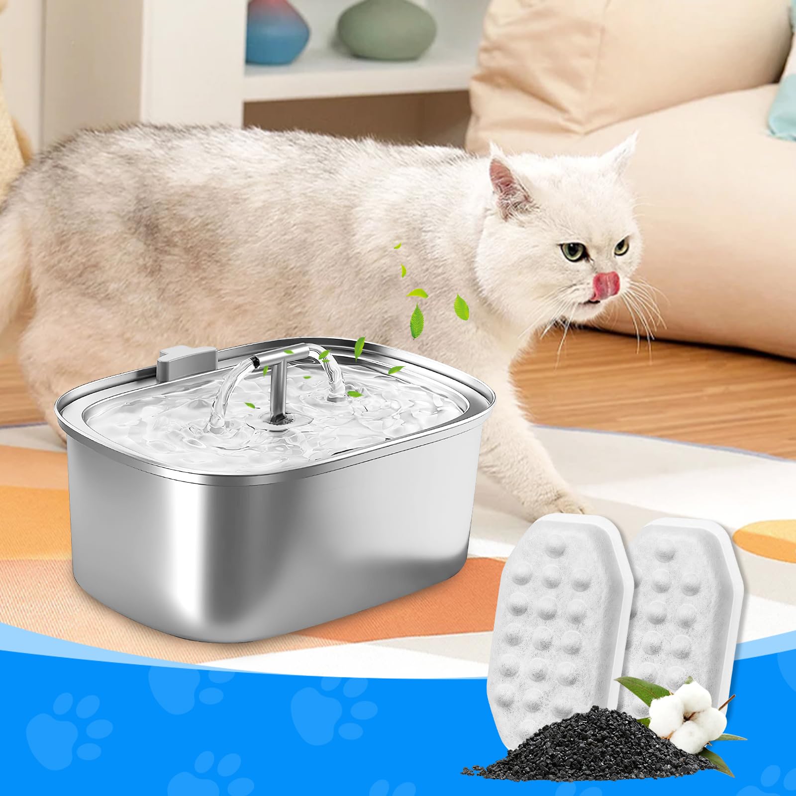 MyfatBOSS cat fountain replacement rellaty compatibility fit demonstrated