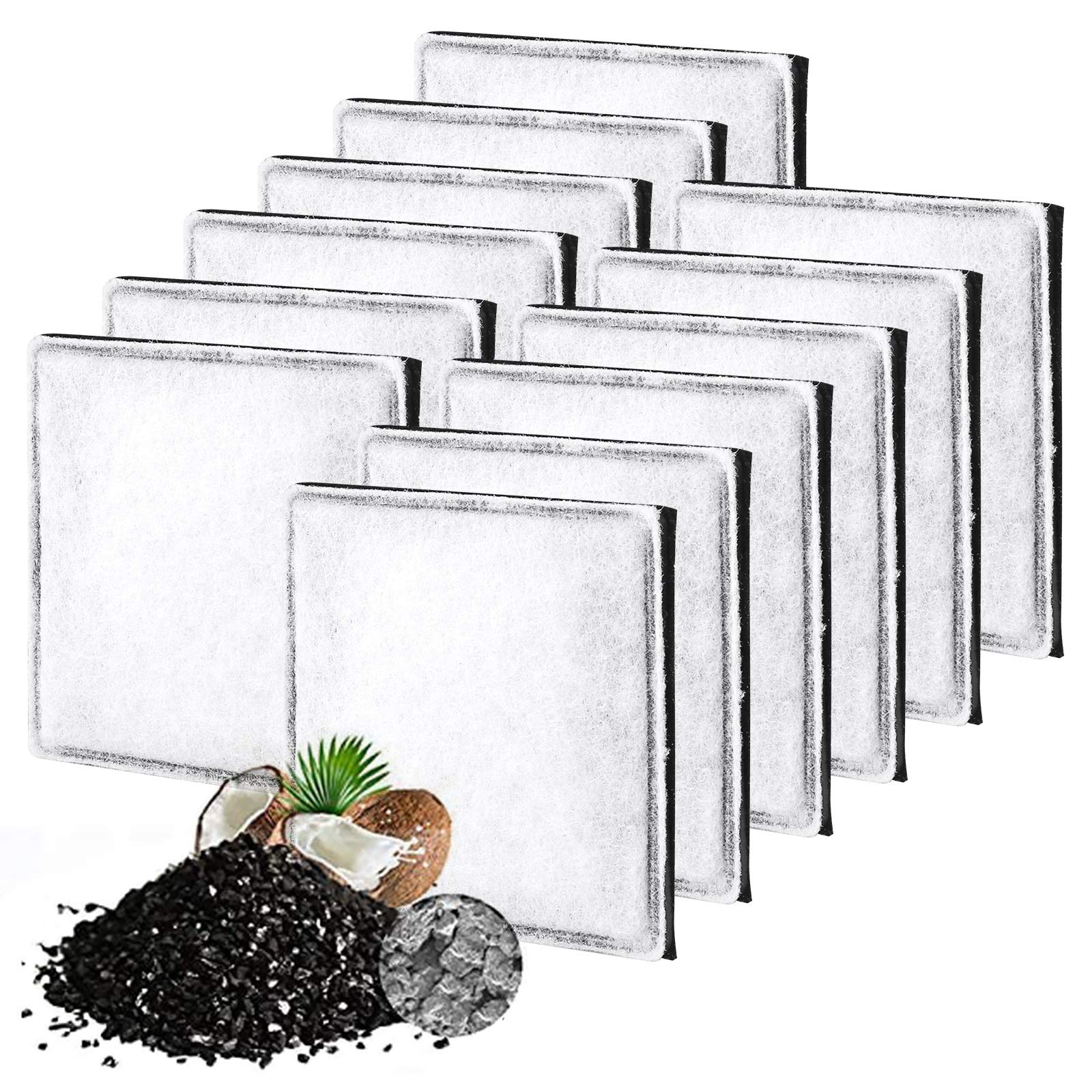 MyfatBOSS Catit Mini Flower Fountain 12-pack replacement filters for bulk upkeep.