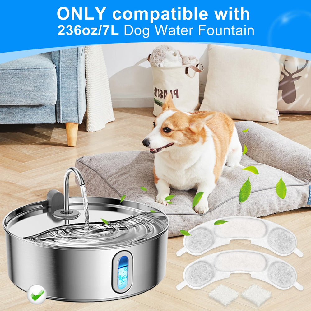 MyfatBOSS dog fountain sponges pack—soft sponges support efficient filtration and easy maintenance.