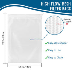 MyfatBOSS extra-fine bag promotes clear water in flowing filtration.