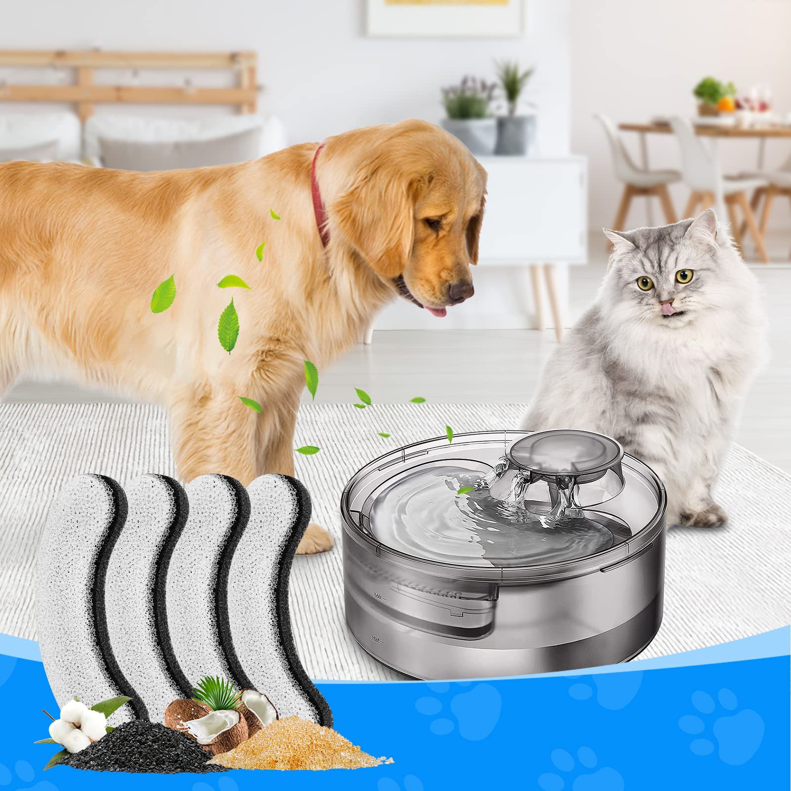 MyfatBOSS filter rinse-before-use prevents carbon dust from entering water.
