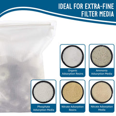 MyfatBOSS mesh bag designed for activated carbon and resin media in tanks.