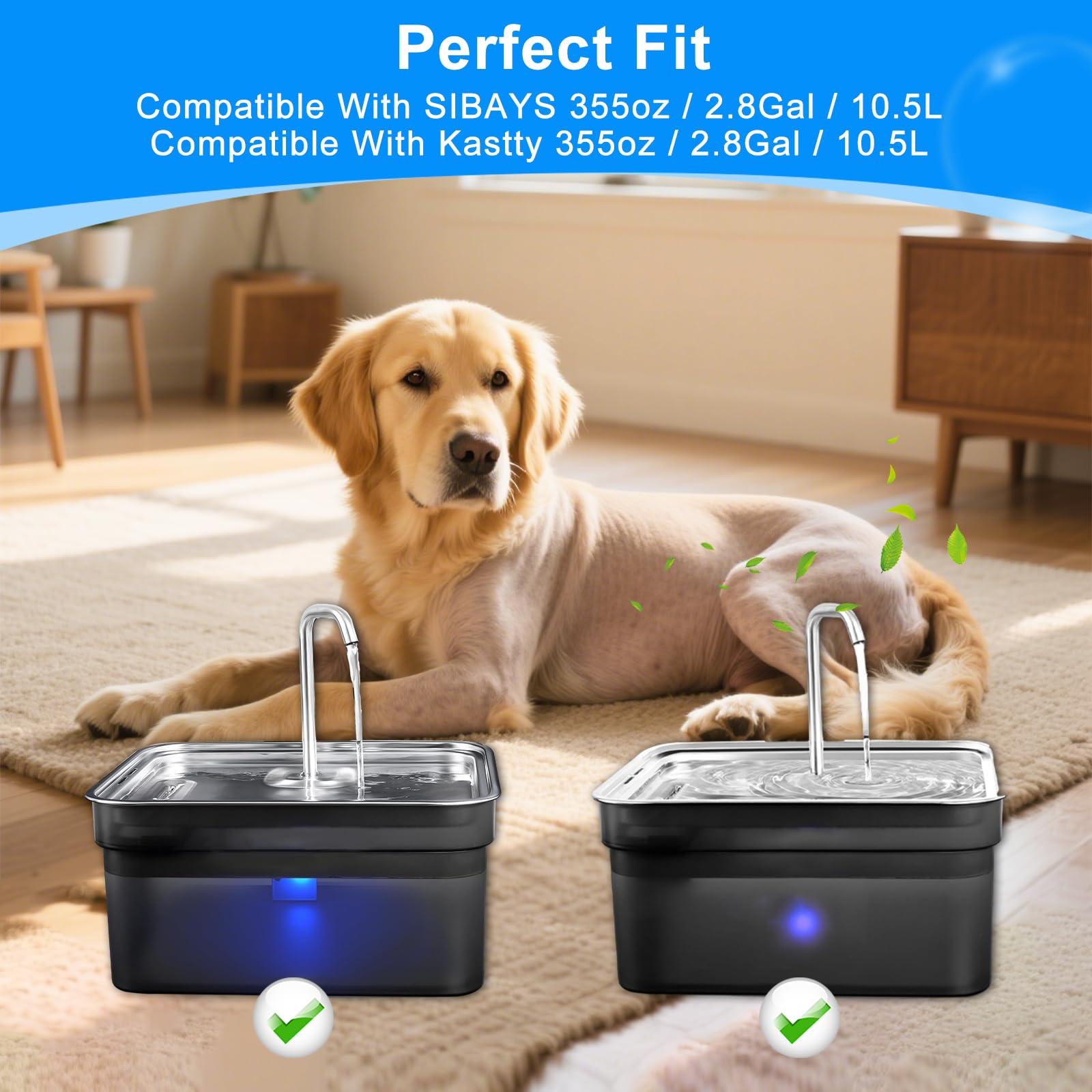MyfatBOSS pump-sponge eight-pack supports steady filtration