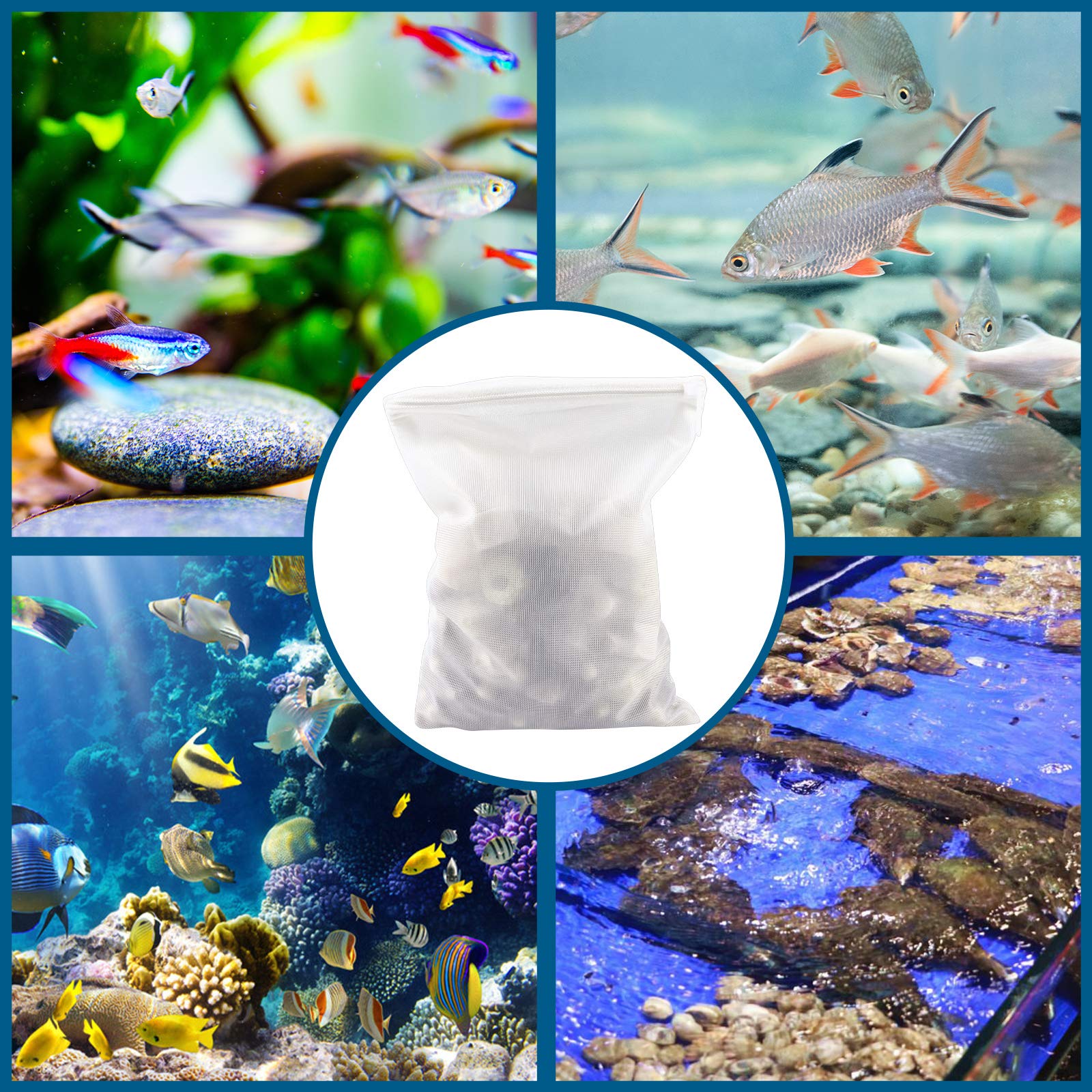 MyfatBOSS zipper closure prevents media loss and protects aquarium equipment.