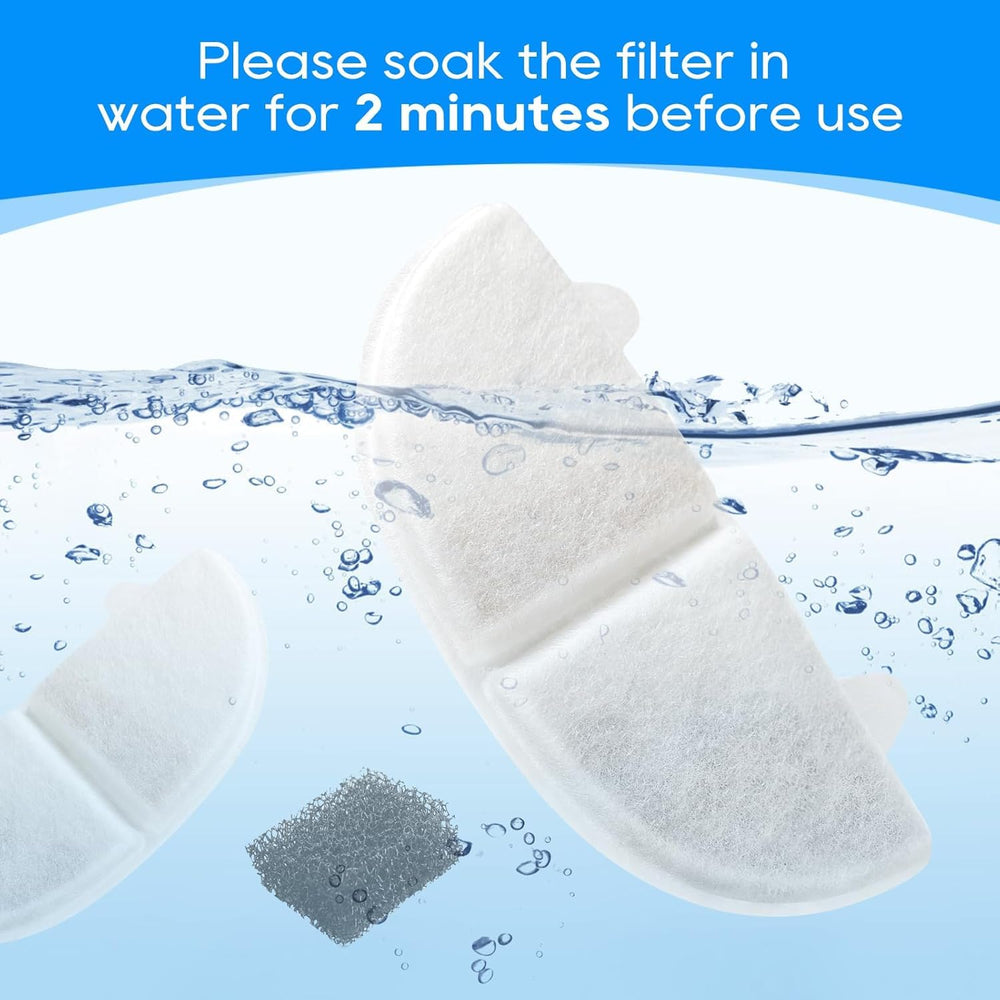 MyfatBOSS WF20/CF20 filter-pack-in-use shows steady filtration for pet drinking water.