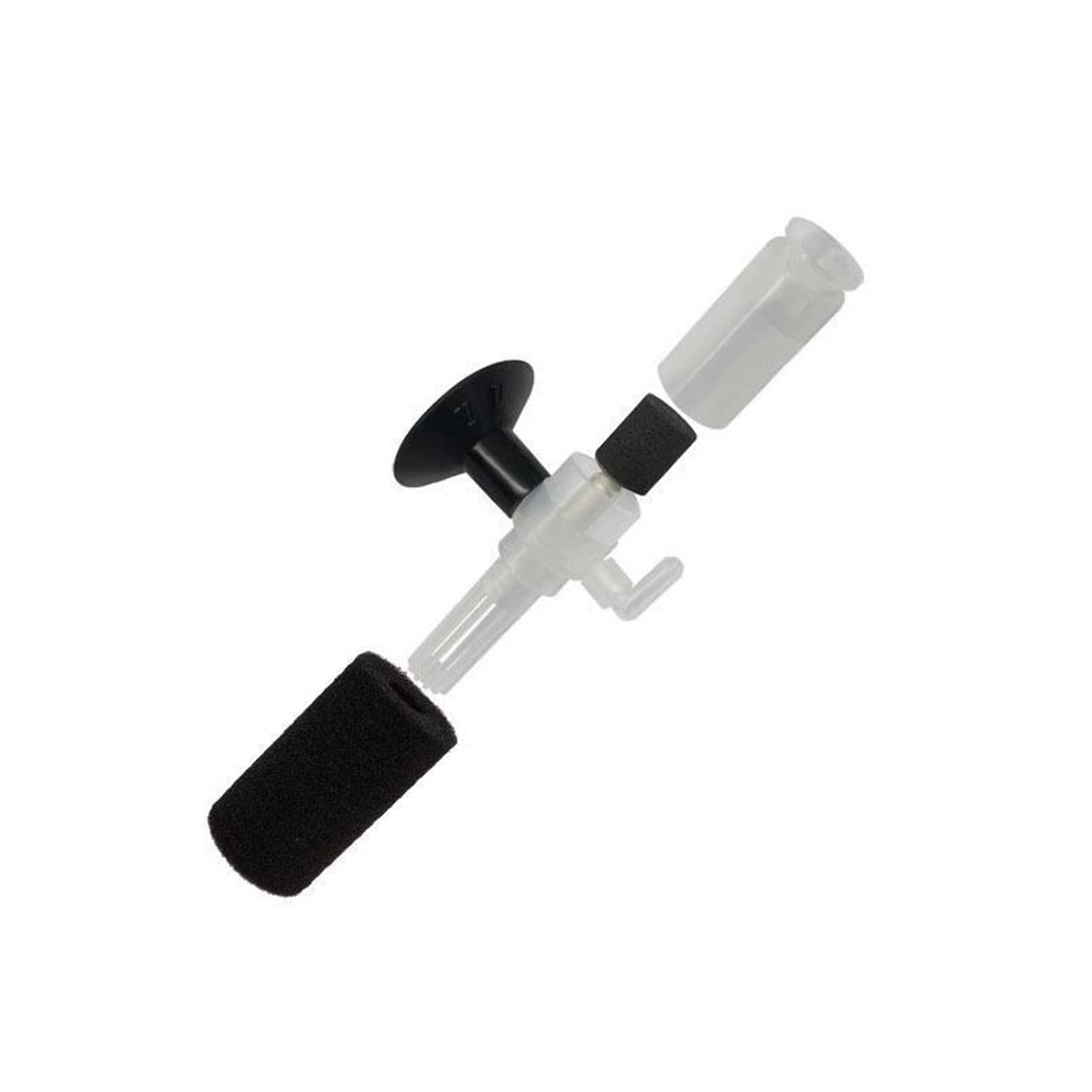 myfole mini aquarium filter in-tank setup demonstrates immediate filtration with sponge media