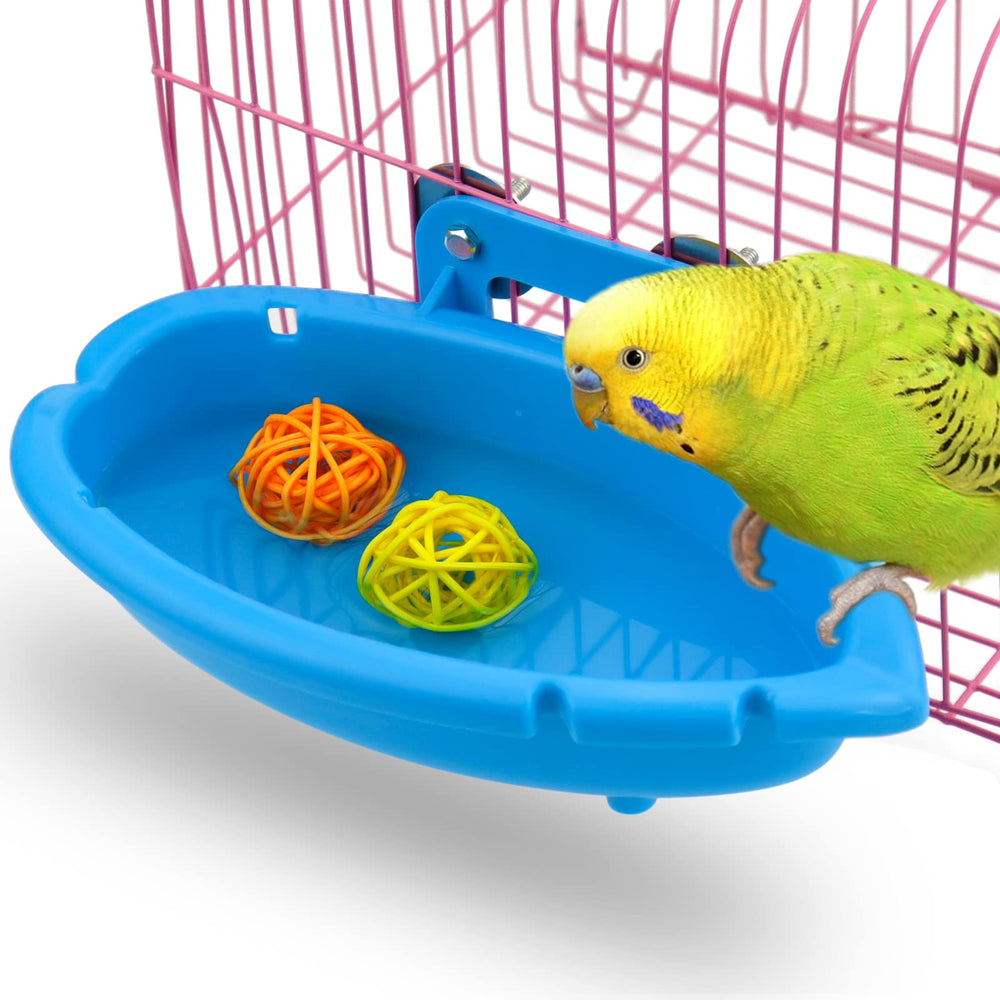 Mygeromon bird bath blue 6x3x1-2inch with compact size.