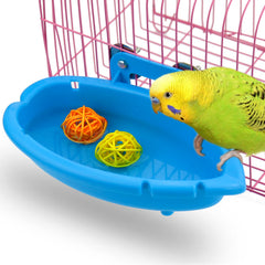 Mygeromon bird bath blue 6x3x1-2inch with compact size.