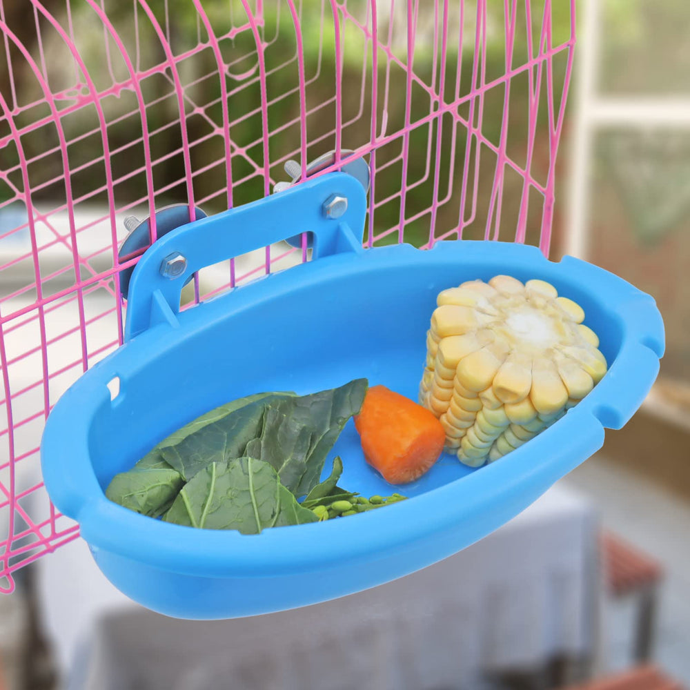 Mygeromon bird bath blue easy removal for quick cleaning.
