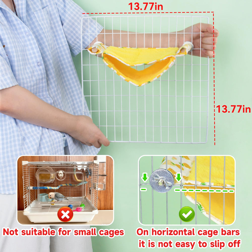 Mygeromon Bird Bed Hammock easy-clean polyester for simple maintenance