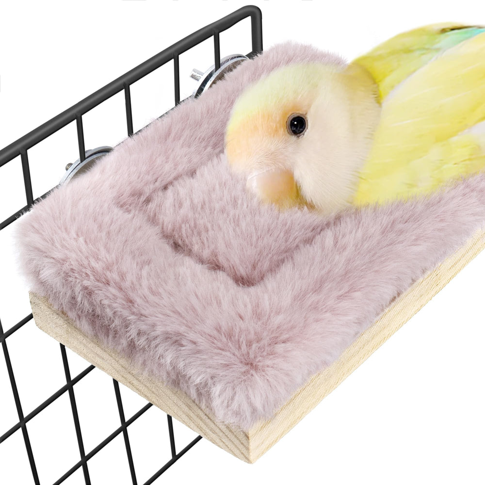 Mygeromon bird hammock bed with soft mat offers cozy warmth for small parrots