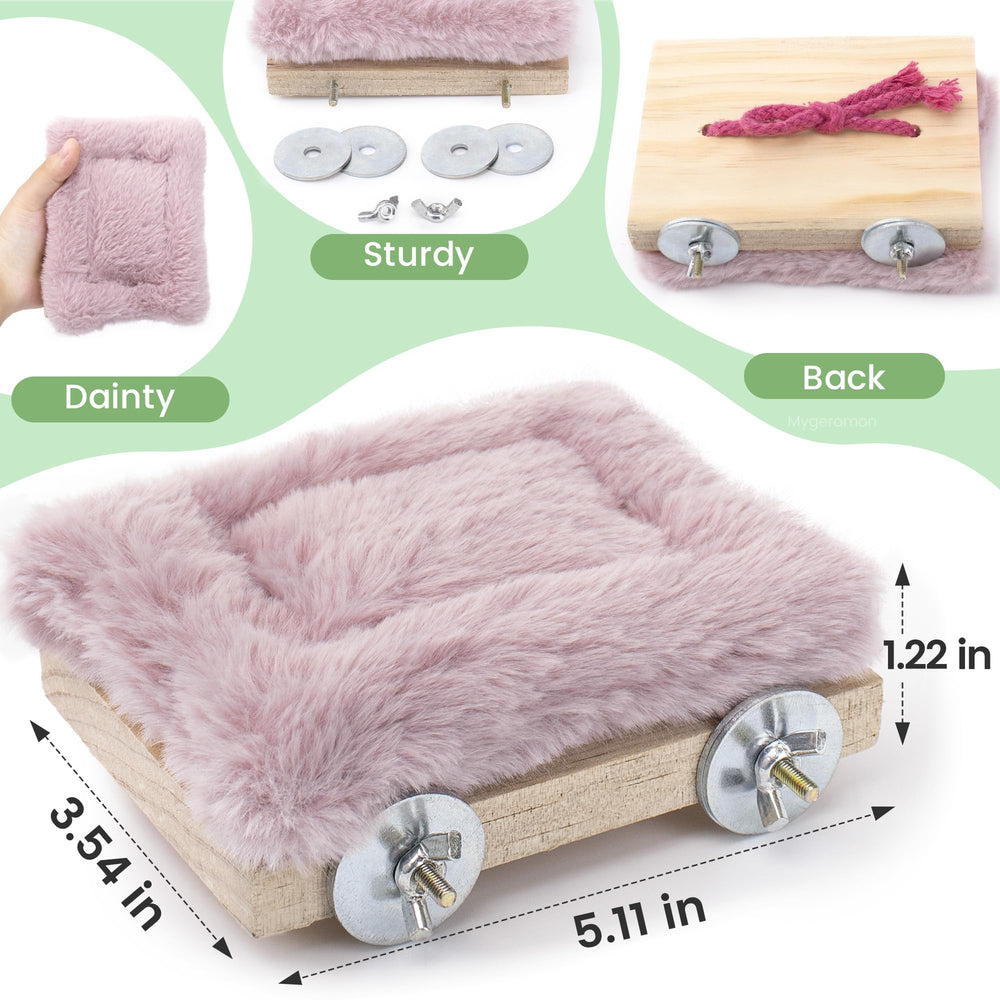 Mygeromon bird hammock bed winter accessory adds warm resting spot