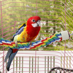 Mygeromon bird rope perch easy disassembly and installation for cage setup.