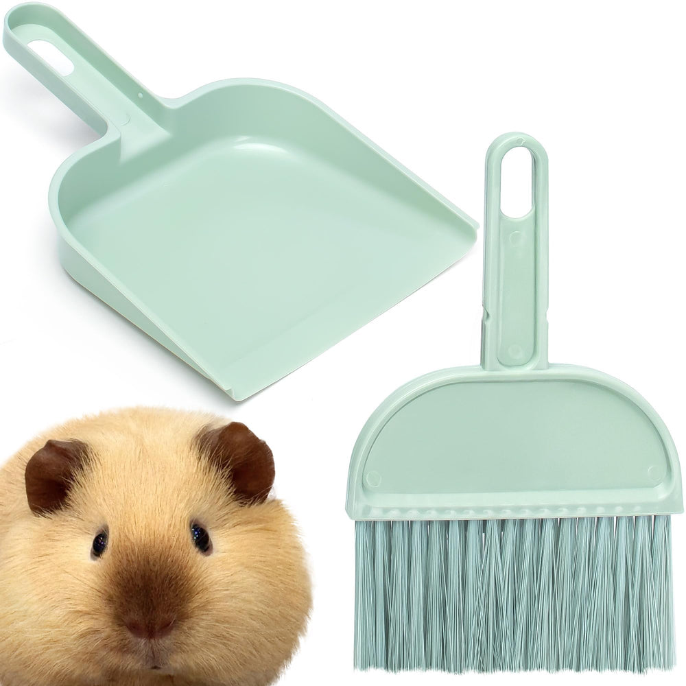 Mygeromon cage cleaner brush for quick hay and waste sweeping in cages.