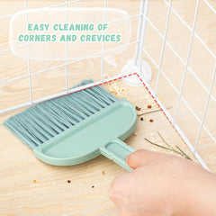 Mygeromon cage cleaner stored on a hook keeps your cleaning kit ready.