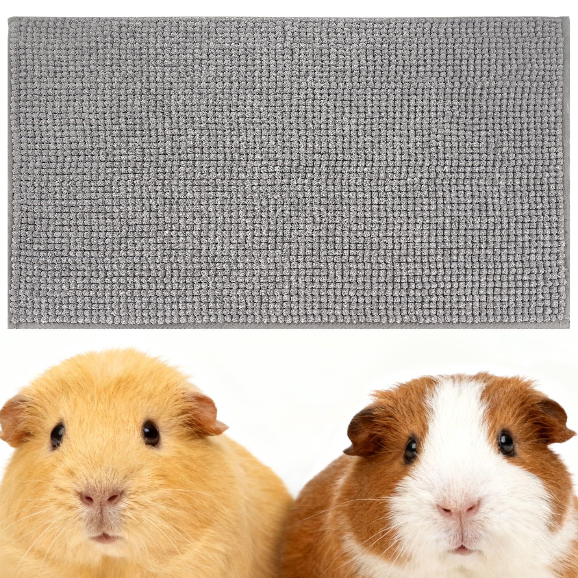 Mygeromon guinea pig cage liner shows a soft grey pad for comfy lounging and quick drying