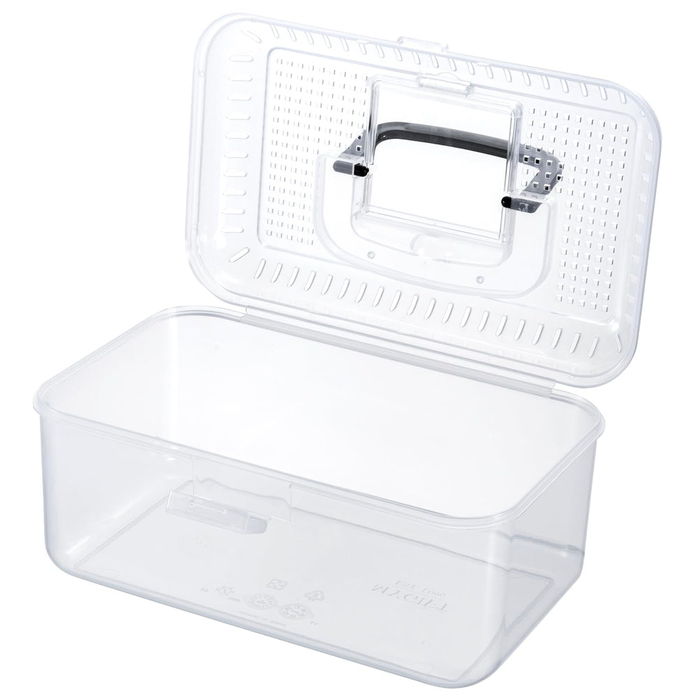 MyGift reptile carrier terrarium folded handle ready for transport