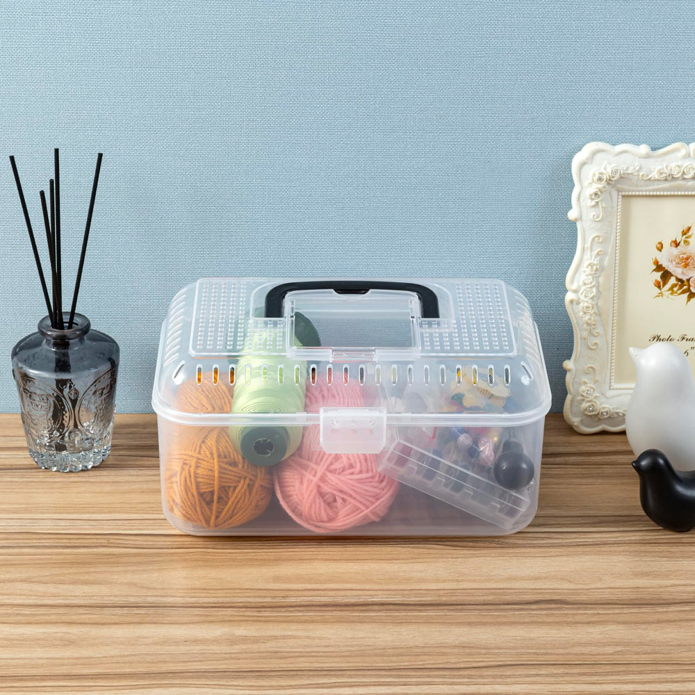 MyGift reptile carrier terrarium travel-ready setup in compact enclosure