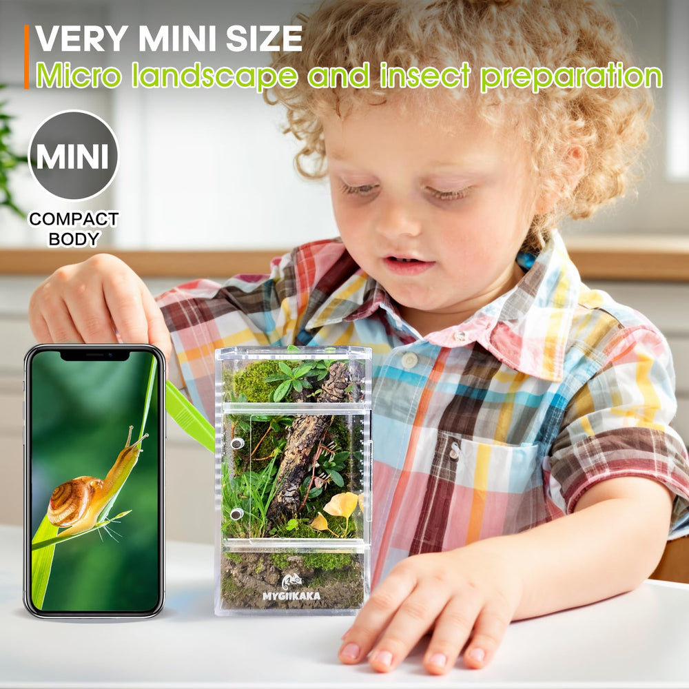 MYGIIKAKA insect terrarium vented design supports healthy airflow