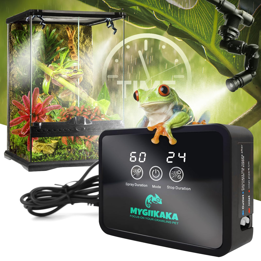 MYGIIKAKA Reptile Mister main unit ready for terrarium humidification.
