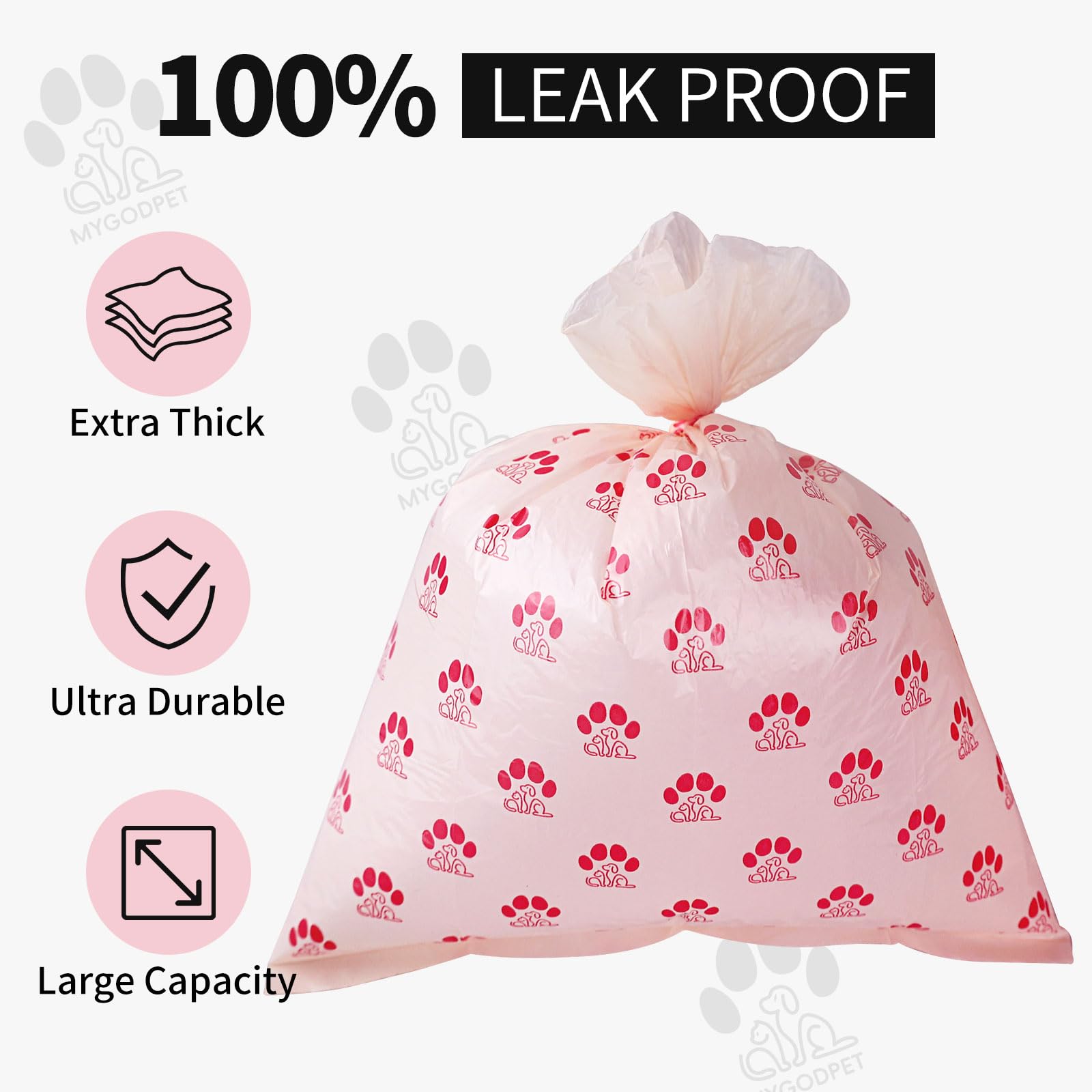 MYGODPET dispenser-attachment enables quick bag access during walks.