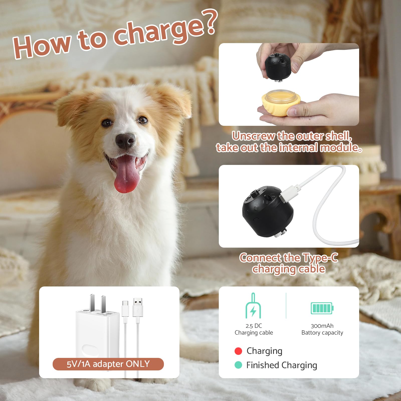 MYGODPET mode active with rolling movement for energetic dogs