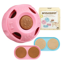 MYGODPET Party Popsicle Tray pink closeup shows durable silicone for long-lasting engagement.