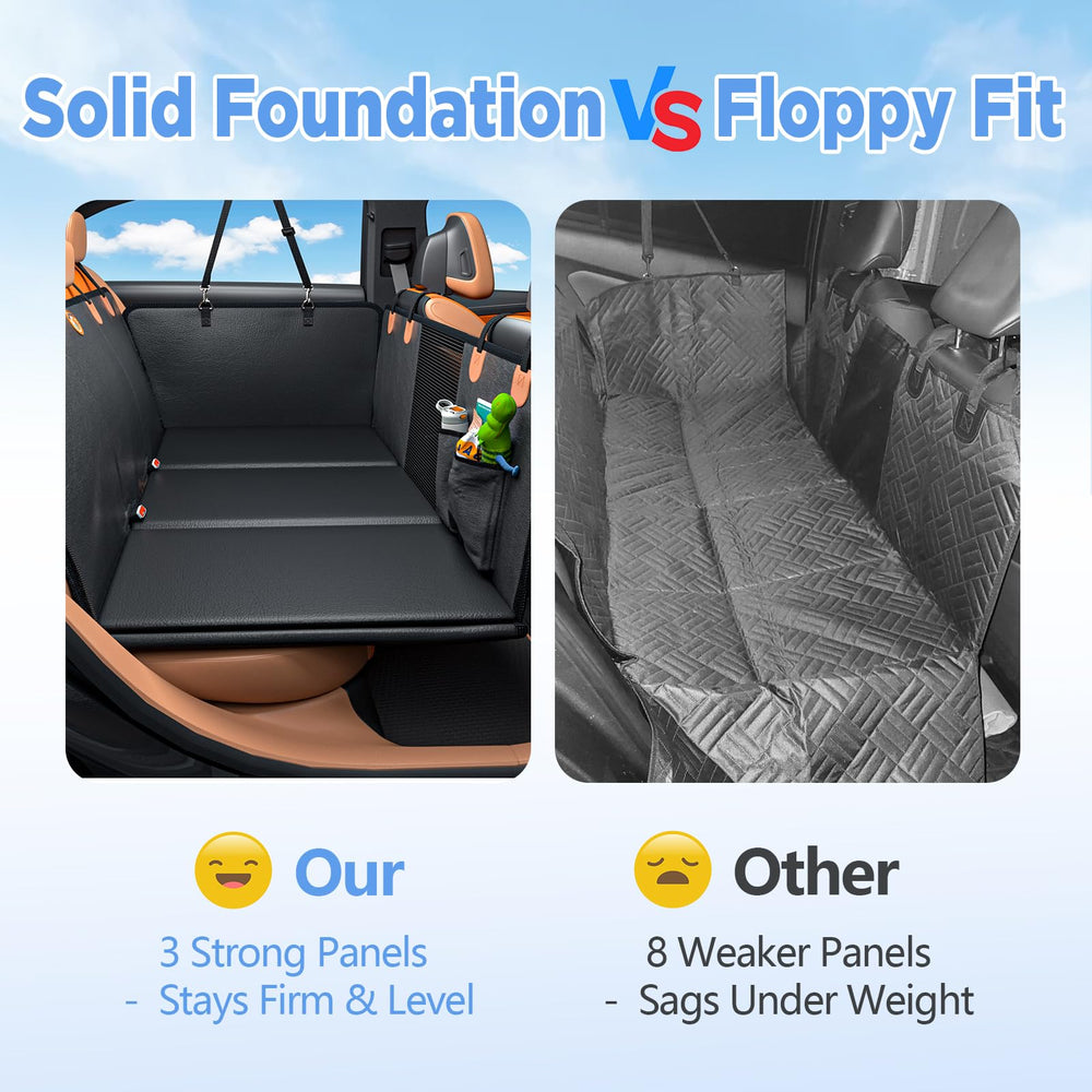 MYJAQI back-seat-extender-storage-pockets keep toys and treats organized.