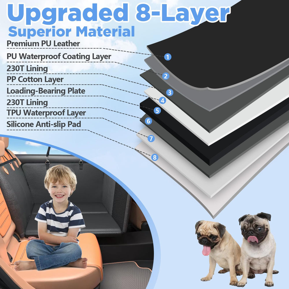 MYJAQI mesh window provides airflow and reduces dog anxiety during travel.