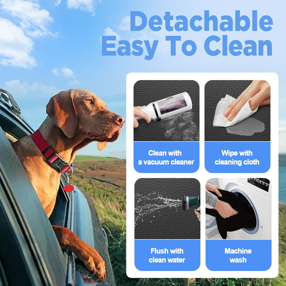 MYJAQI foldable seat cover is easy to install, clean, and store.