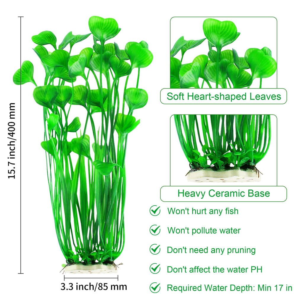MyLifeUNIT planta artificial acuario con base cerámica estable