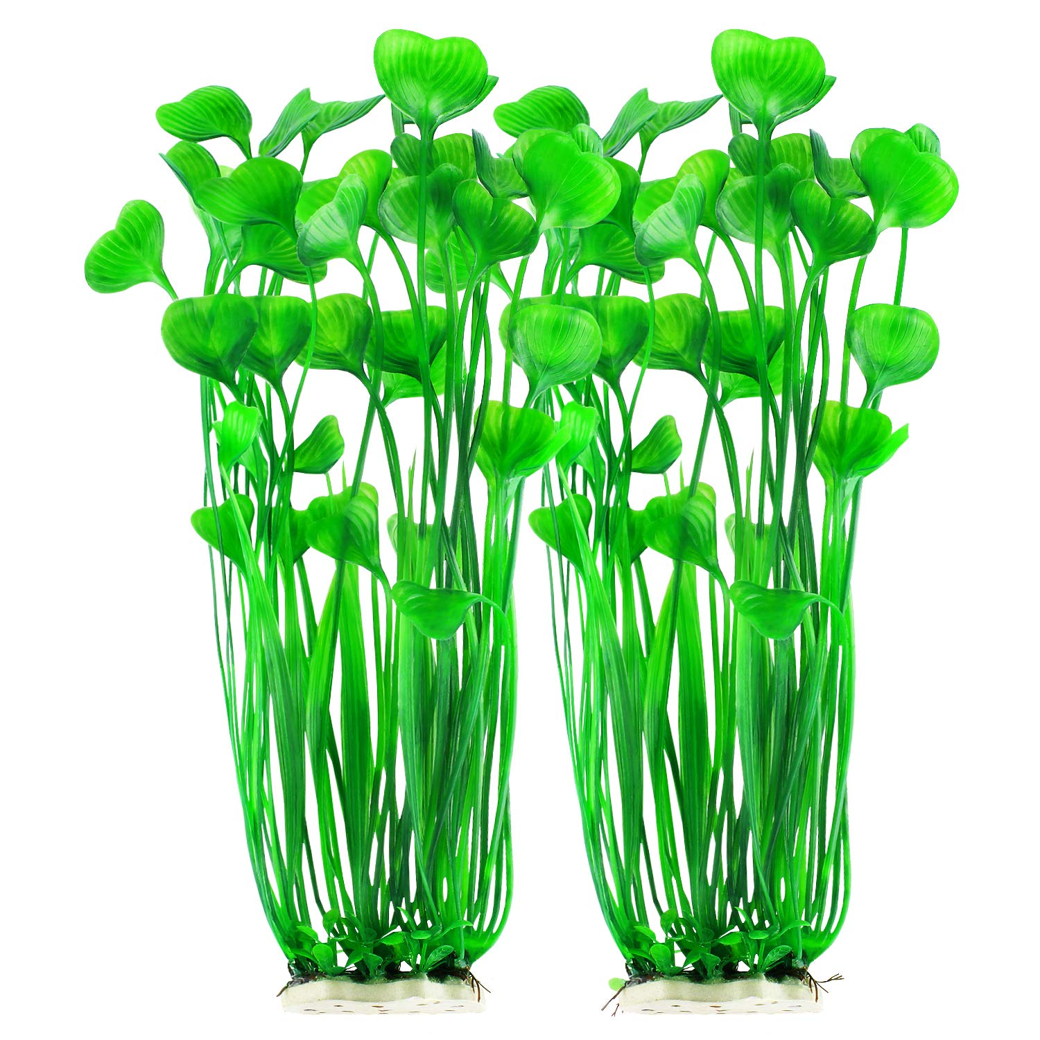 MyLifeUNIT plantas artificiales para acuario dos piezas 40 cm, seguras para peces