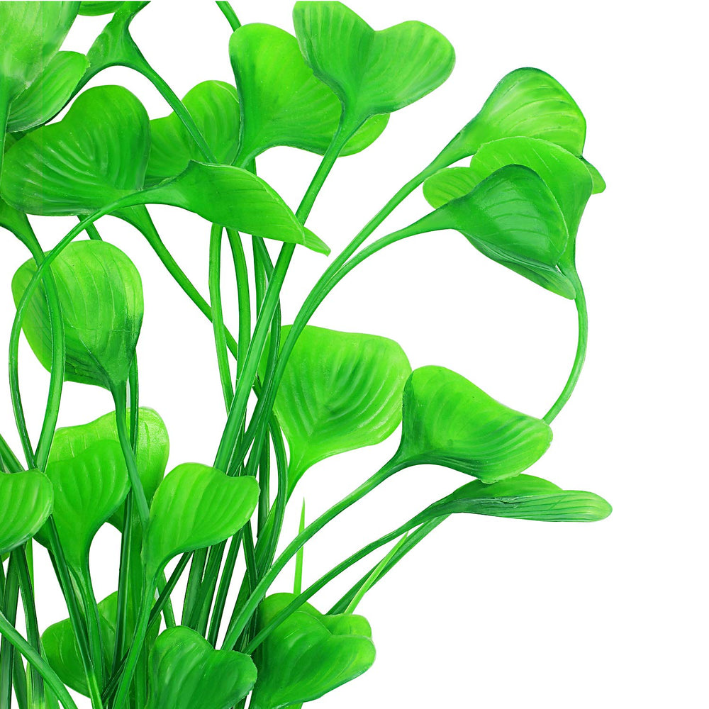 MyLifeUNIT plantas artificiales acuario hojas en forma de corazón verdes