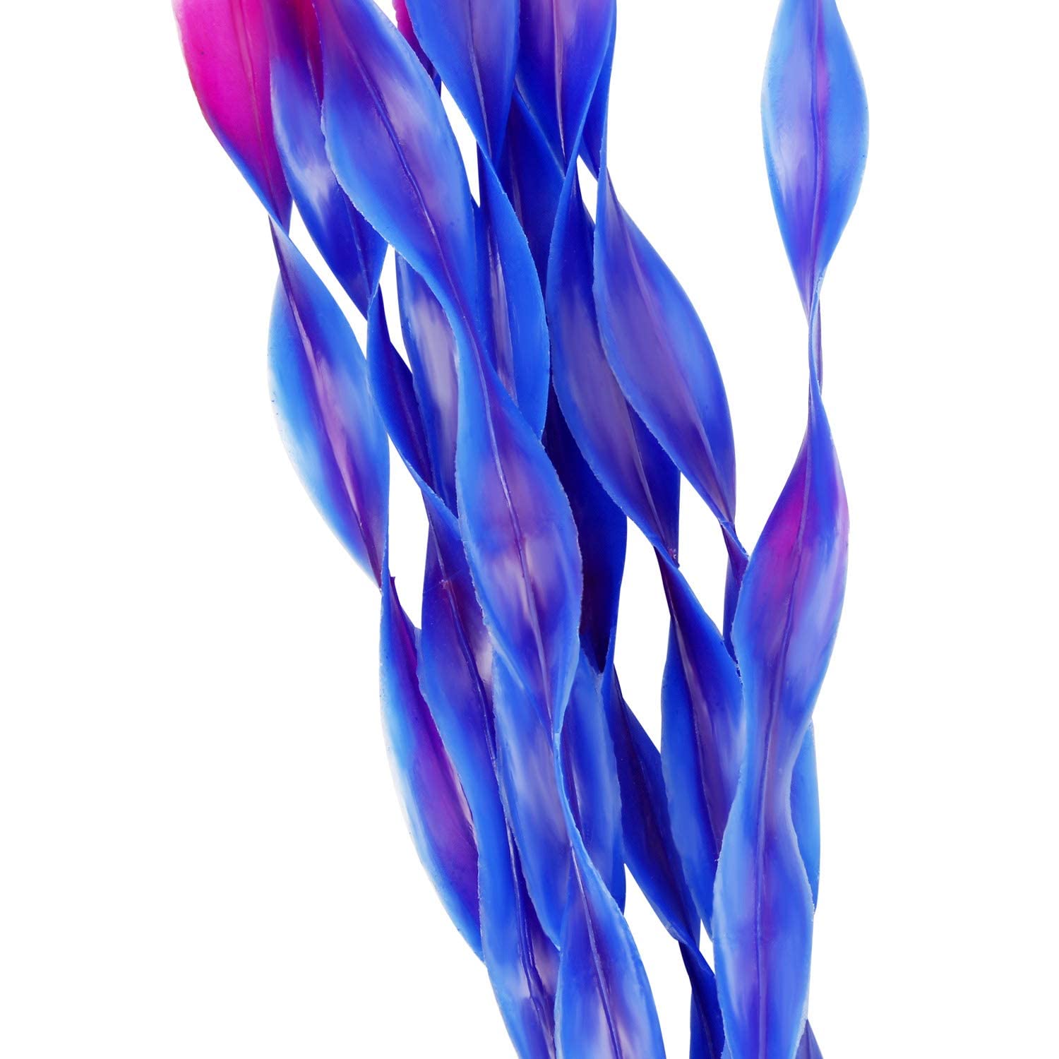 MyLifeUNIT plastic fish tank plants with soft leaves ideal for safe fish navigation.