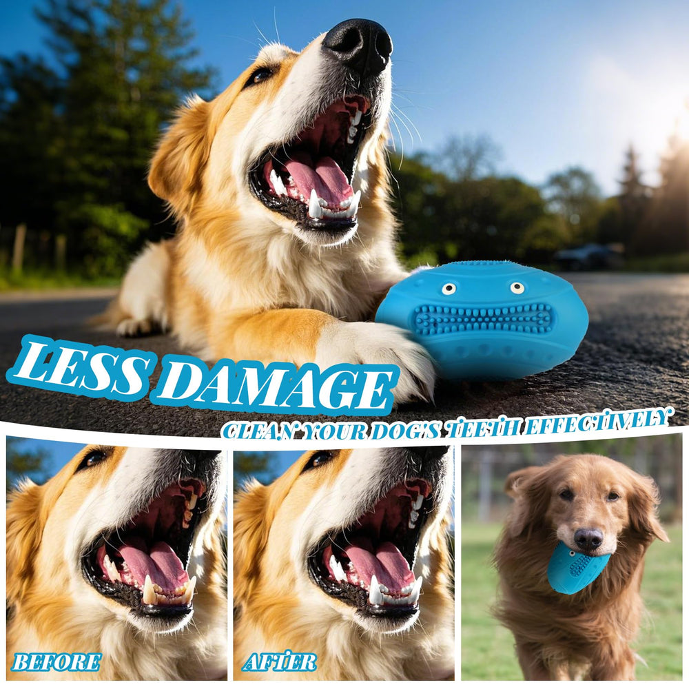 MynePets indestructible chew toy blue squeaky feature adds interactive fun.