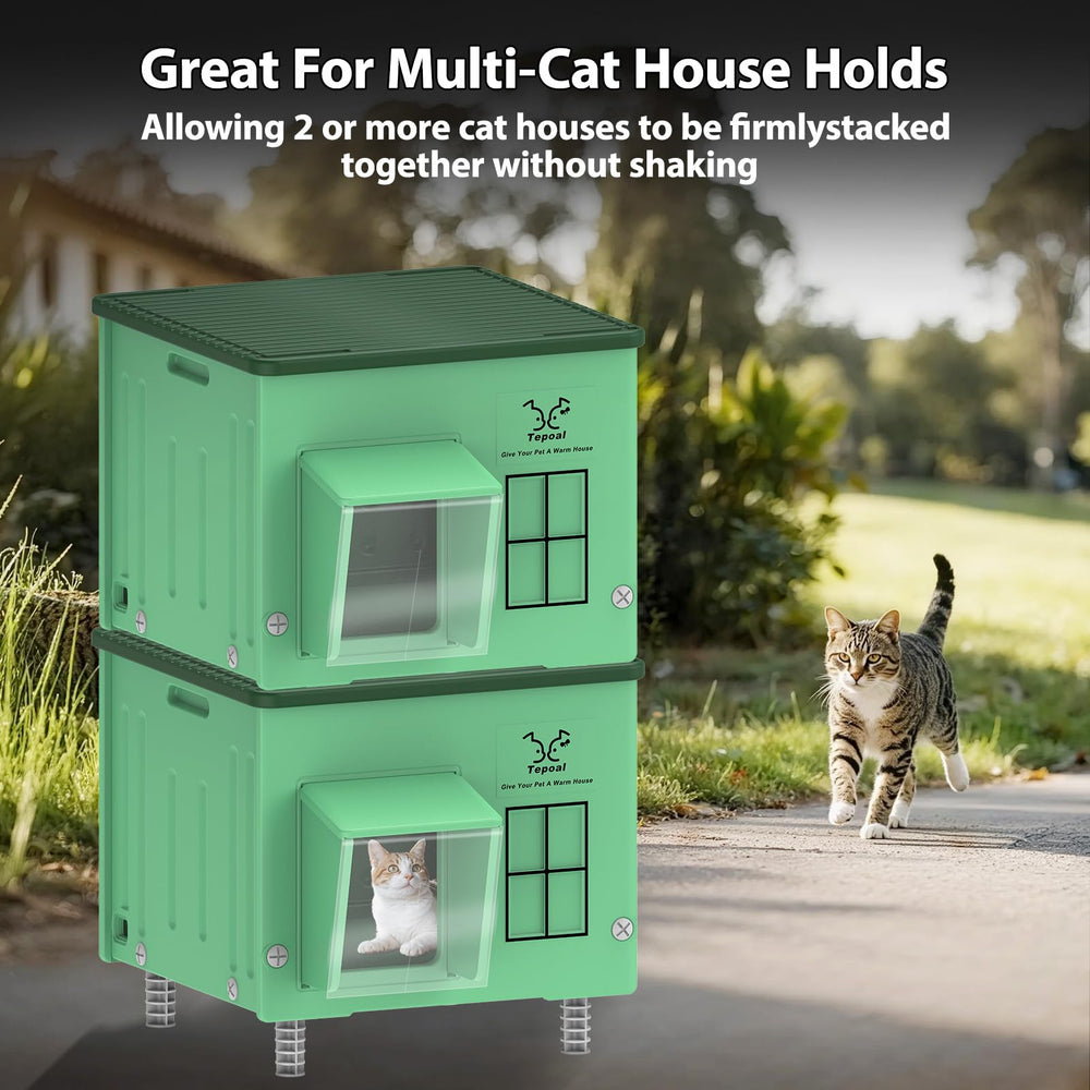 Myodal feral cat shelter suitable for barns and porches