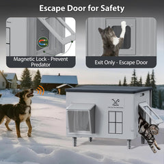 Myodal waterproof awning protects entry and keeps rain out