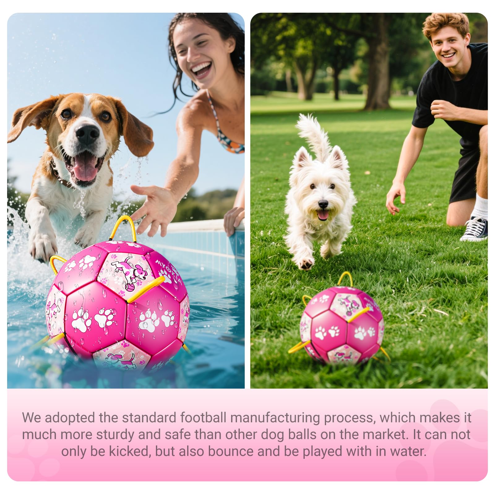 MYOKIA outdoor-friendly dog toy suitable for pools beaches and yards