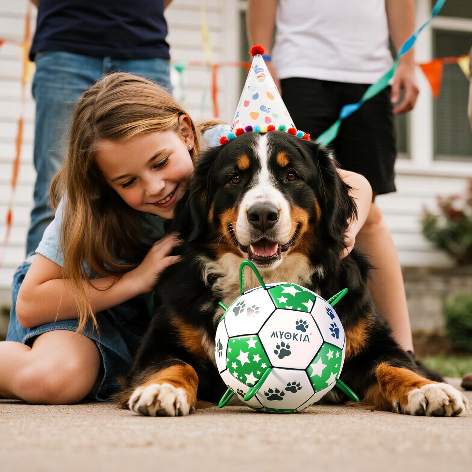 MYOKIA size 2 ball fits 20-40 lb dogs for ideal sessions