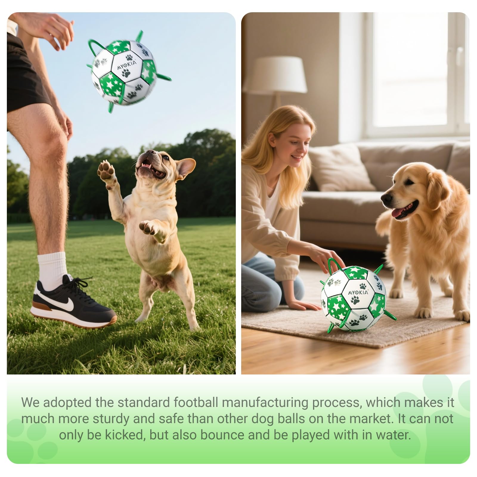 MYOKIA waterproof buoyant ball for land and water